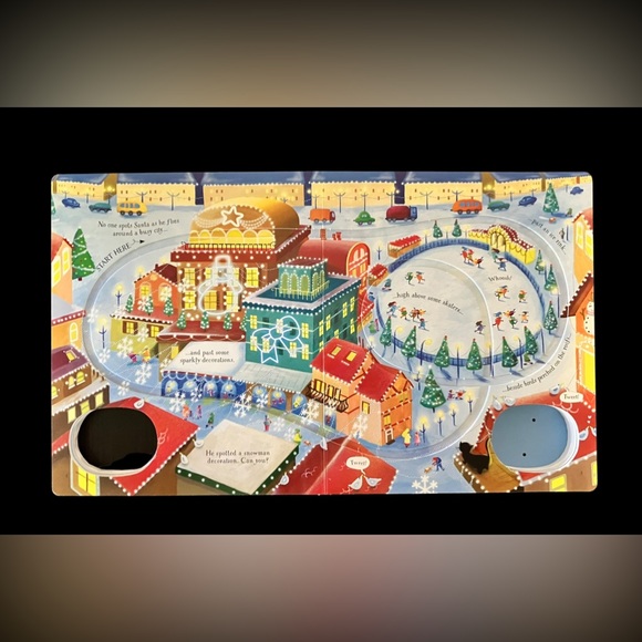 Usborne Pull-Back Busy Santa Book with Sleigh Cart Like New, used once - Picture 10 of 17